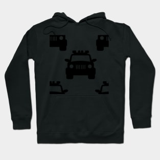 Jeep 4X4 Print Pattern Hoodie